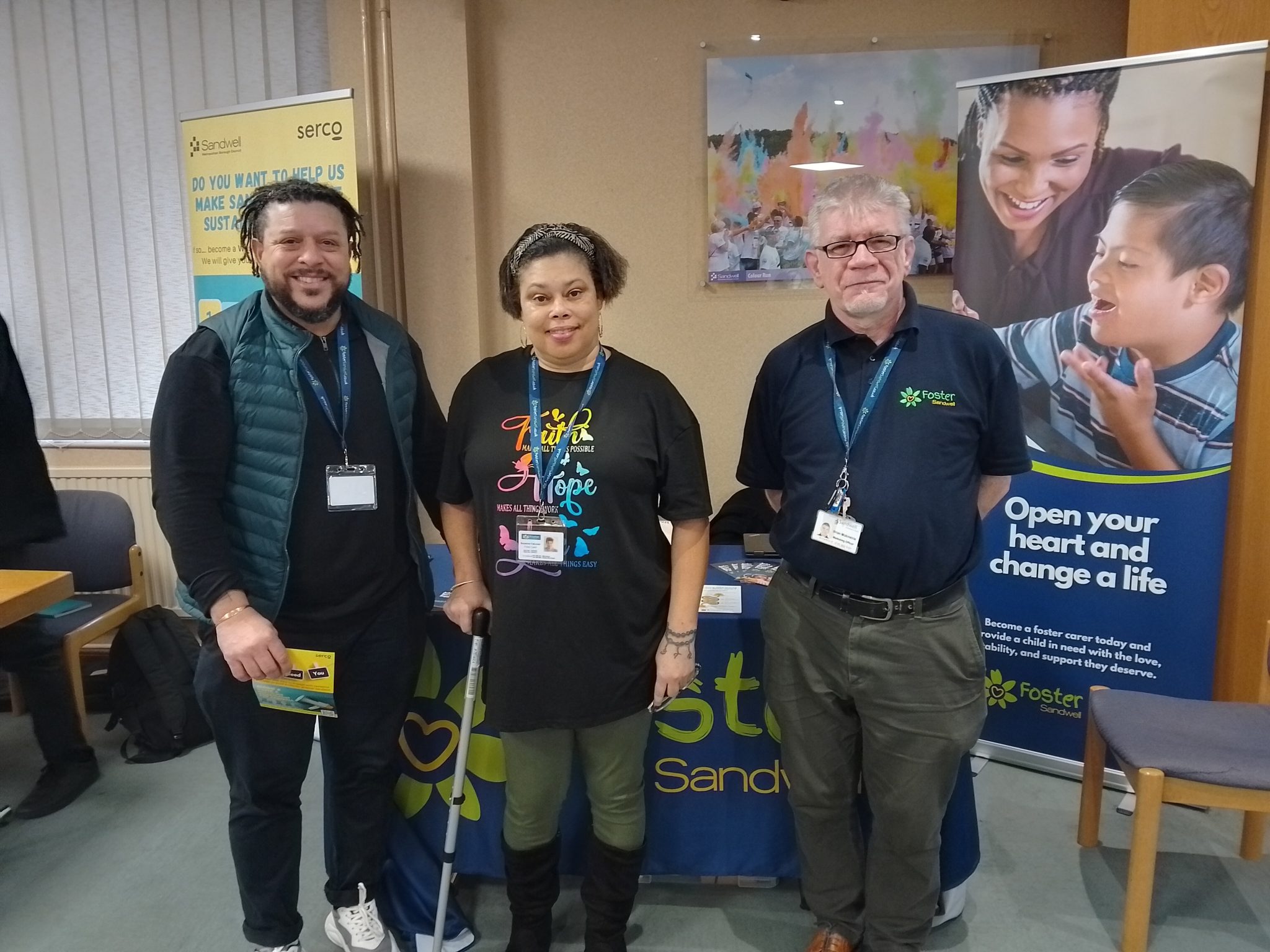 Brian, Suzanne and Paul at the stand